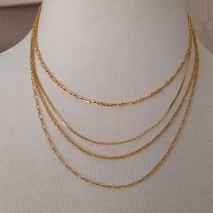 Sterling Forever 4 Layer Necklace